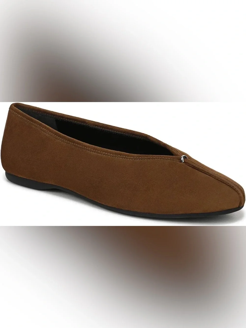 Vince Brown Suede Pointed Toe Ballet Flat Size 9.5